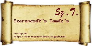 Szerencsés Tamás névjegykártya